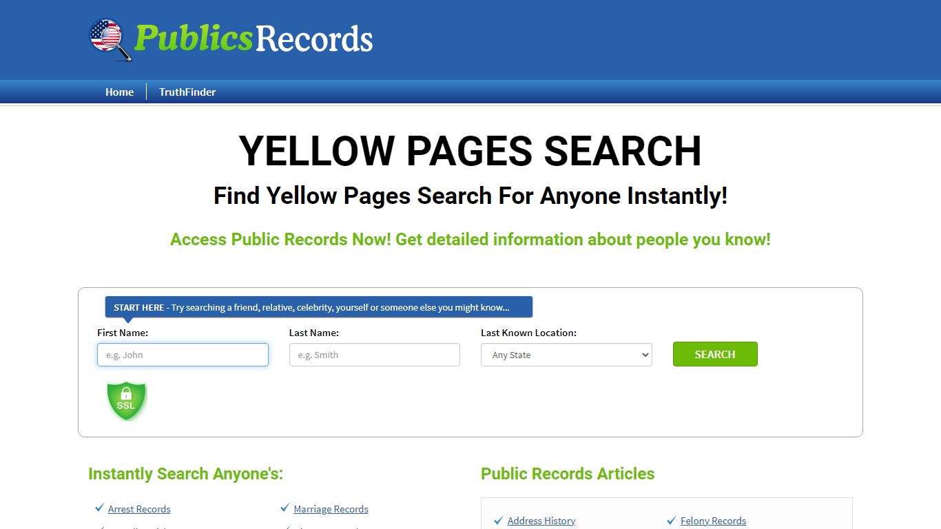 Find Yellow Pages Search For Anyone Instantly!